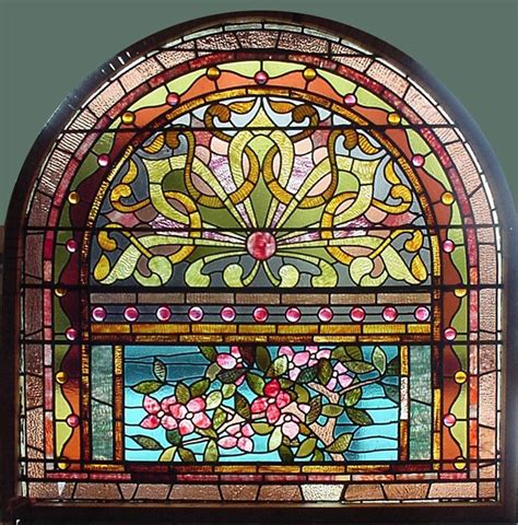 vintage stained glass window hangings